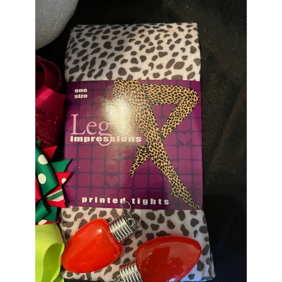 GIRL’S~TIGHTS/BOWS/GLOVES=9 BUNDLE - Picture 2 of 12